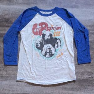 Rowdy Sprout Led Zeppelin Raglan Tee, Sz 8